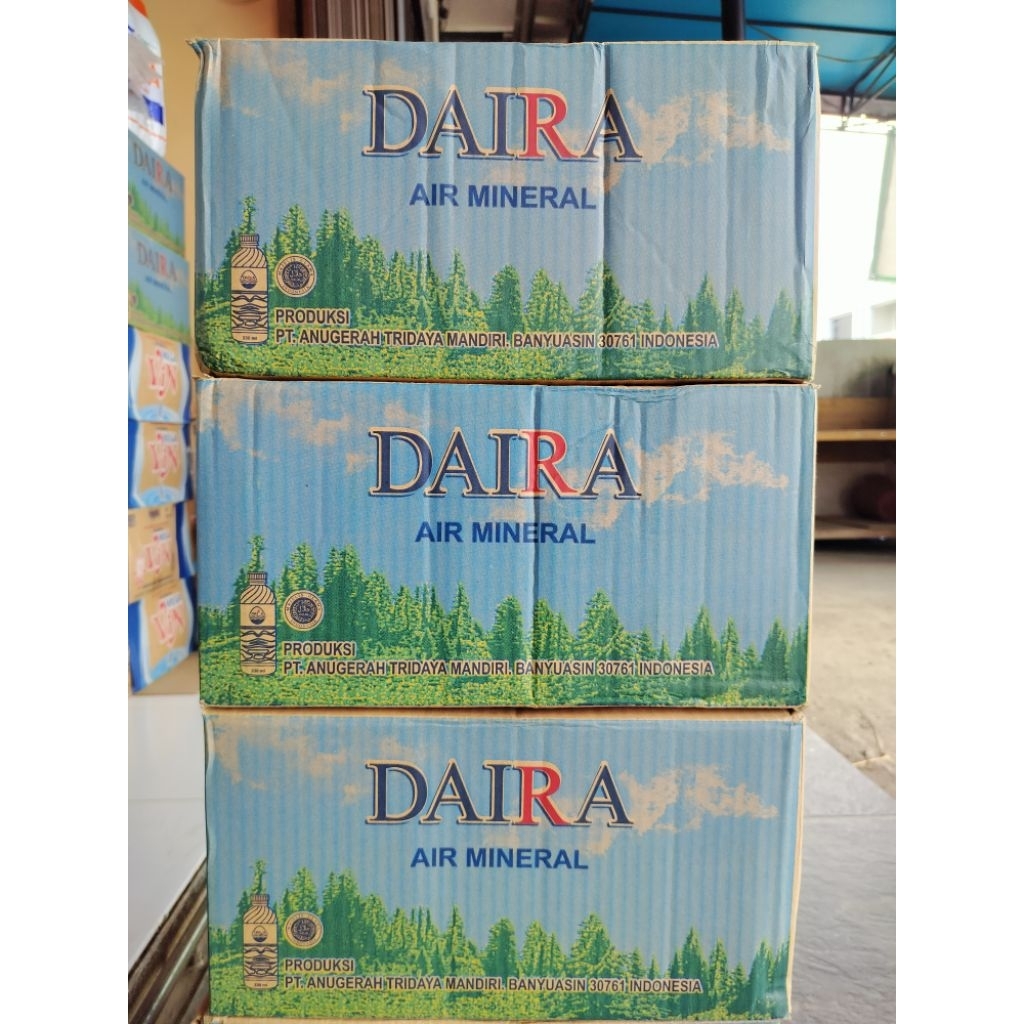 Daira Air Mineral 330ml Botol Mini (1dus isi 24botol)