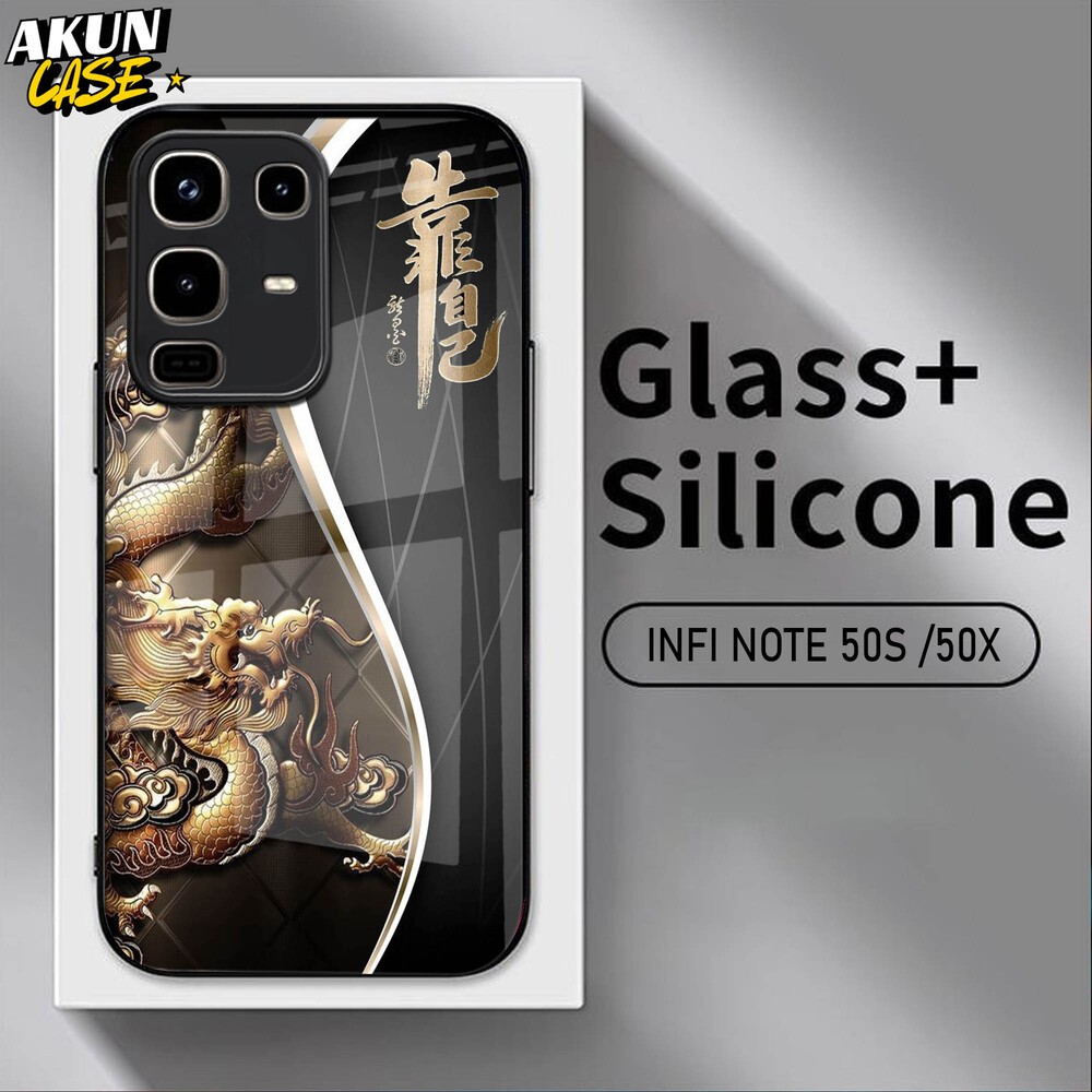 (B155) Softcase Kaca Acrilik For IINFINIX NOTE 50 50S 50X 50 PRO   - AkunCase