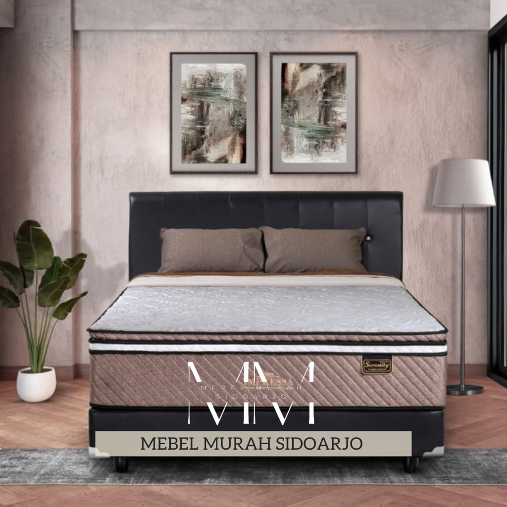 kasur spring bed serenity pocket pillow top plush top impressa matras springbed 90 x 200 120 160 180