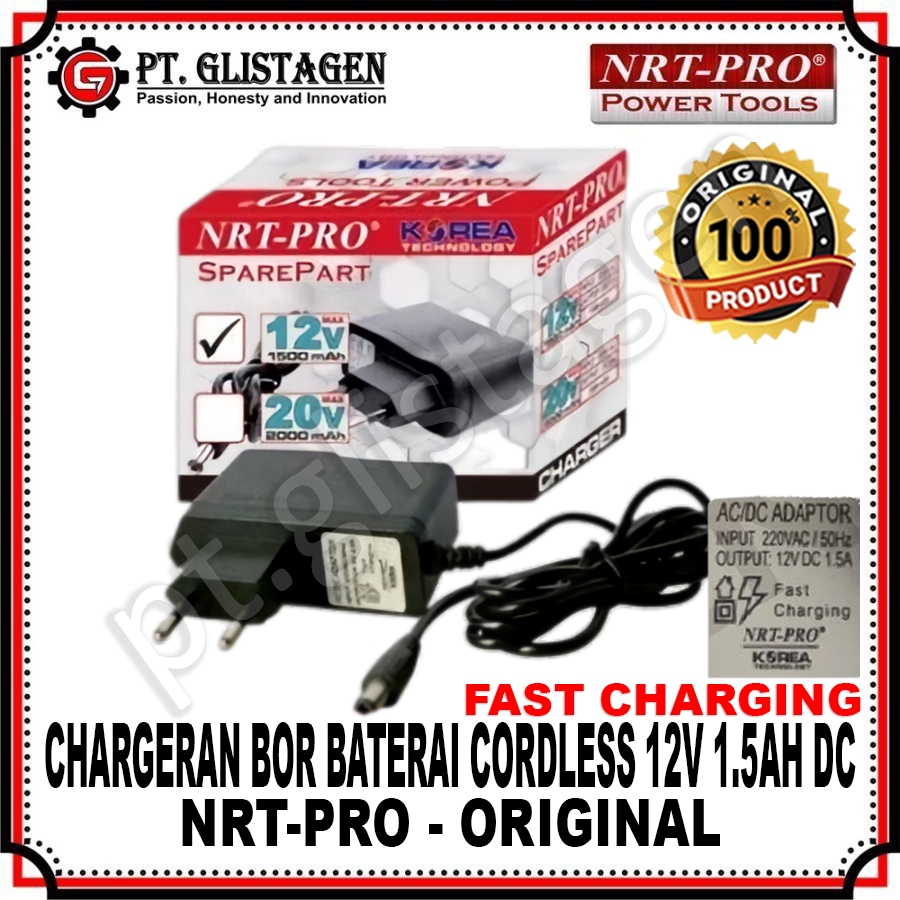 Adaptor Charger 12v Bor Baterai Cordless JLD/XENON/NRT/BENZ/MOLLAR NRT