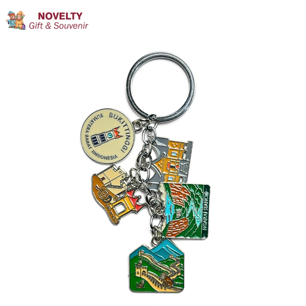 Souvenir Gantungan Kunci Bukittinggi Sumatera Barat  Oleh oleh Negara Indonesia