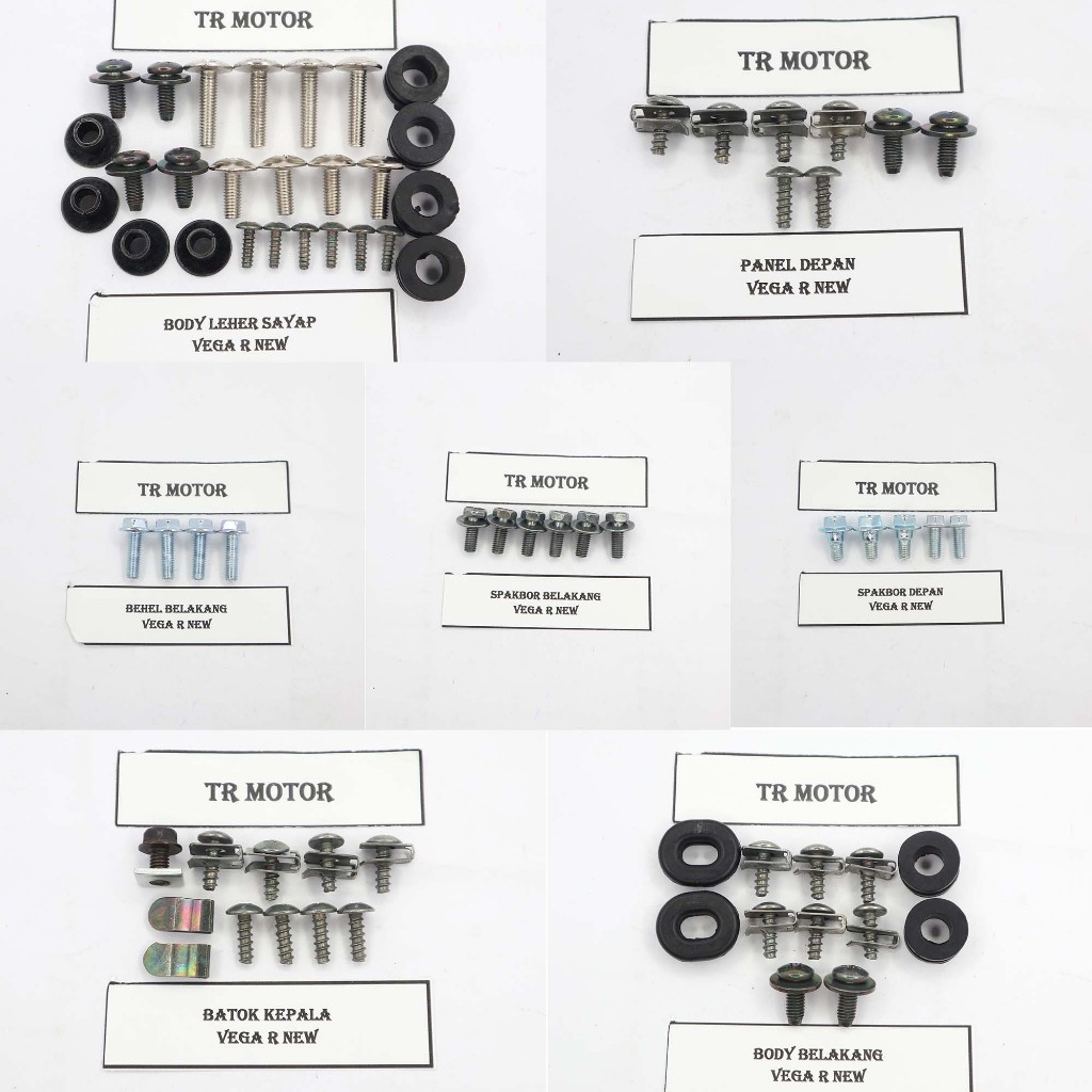 Baut Fullset Supra X 125 Lama Kualitas Terbaik | Baut Body Lengkap Motor Supra X 125 Lama Berkualita