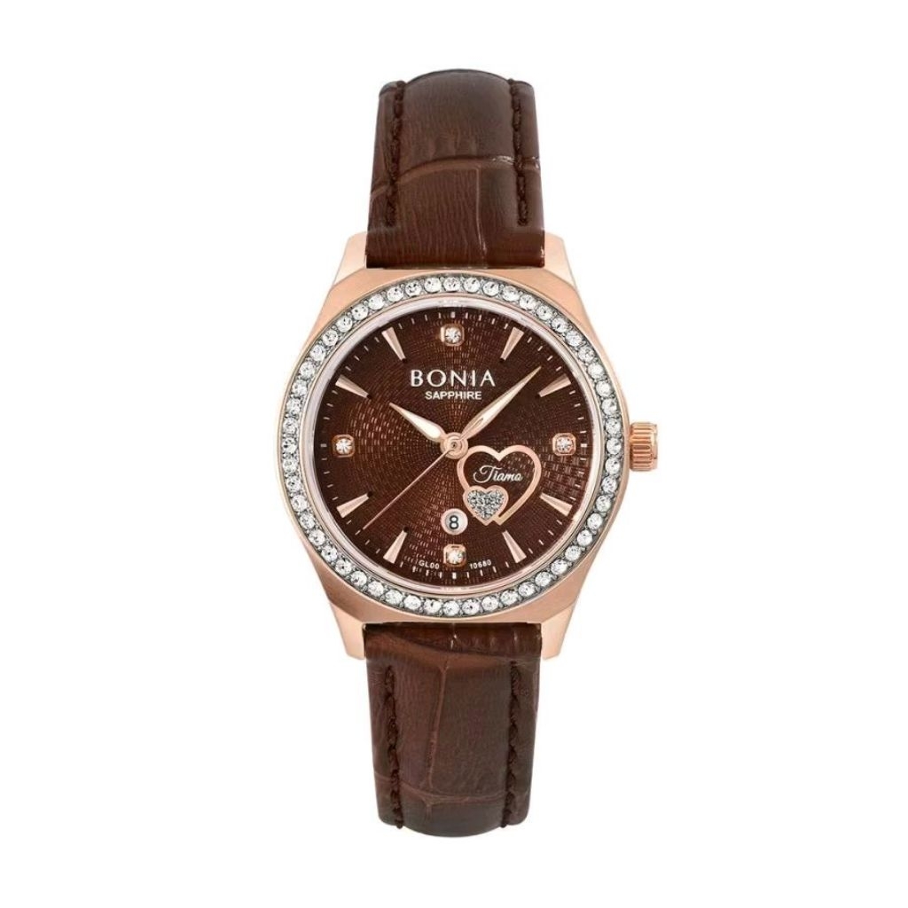 Jam Tangan Wanita BONIA BNB10680 Tali Kulit Tahan Air Bergaransi 2 Tahun