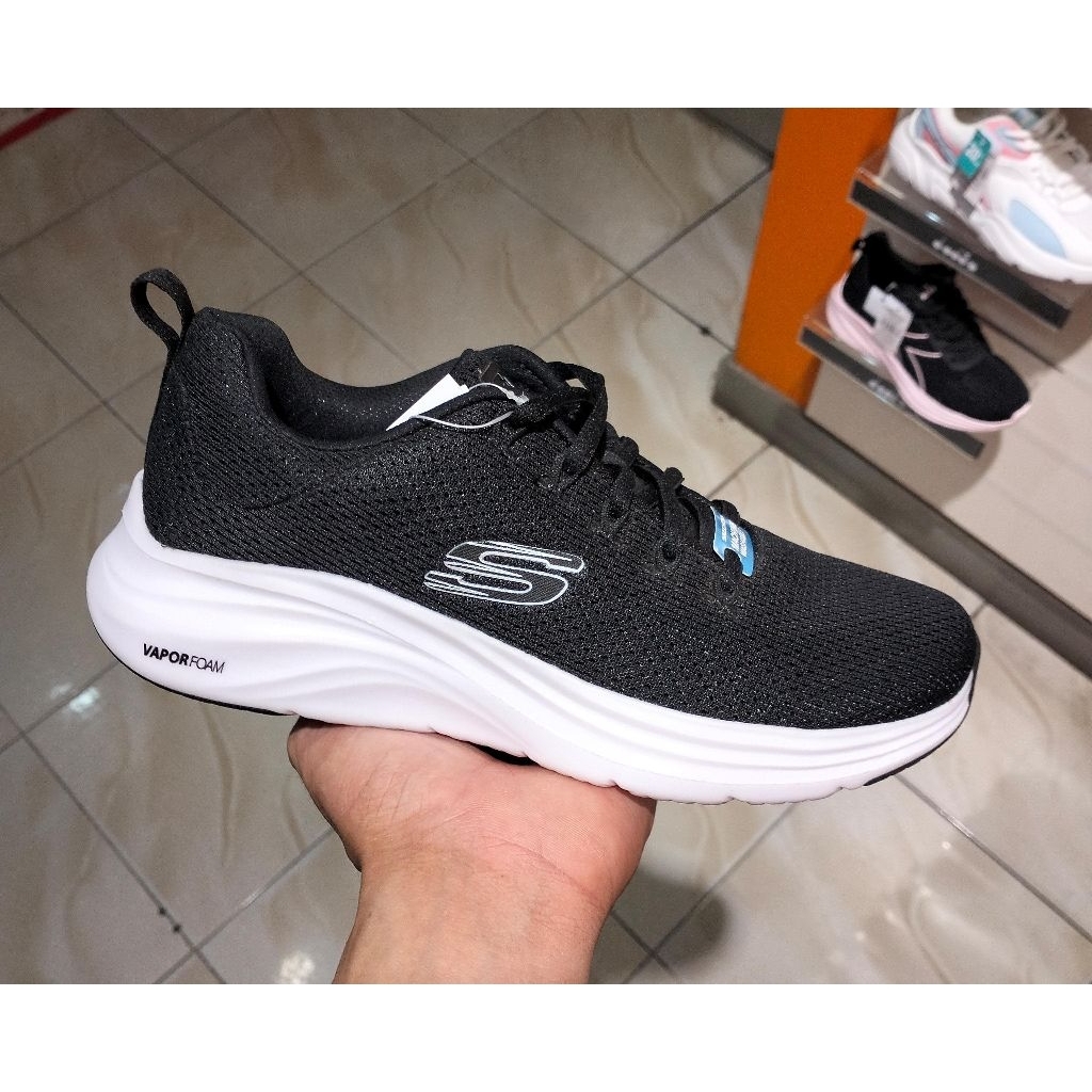 SEPATU SKECHERS VAPOR FOAM WOMEN'S SNEAKERS-SKE150402BKW