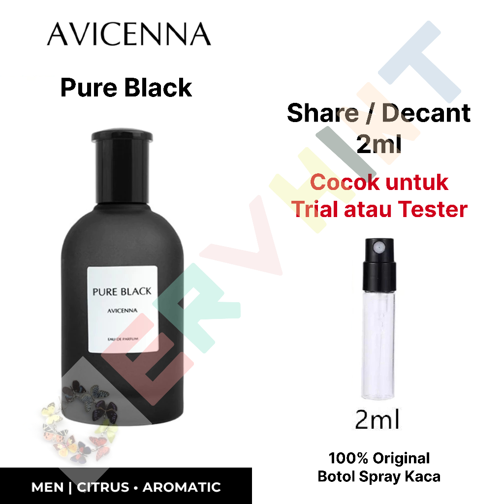 [Decant Parfum] Avicenna - Pure Black EDP (Eau de Parfum) | Citrus Aromatic | Pria