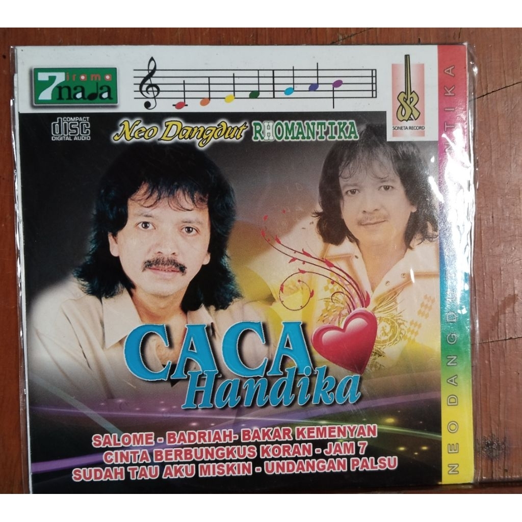 kaset original cd audio lagu dangdut caca handika