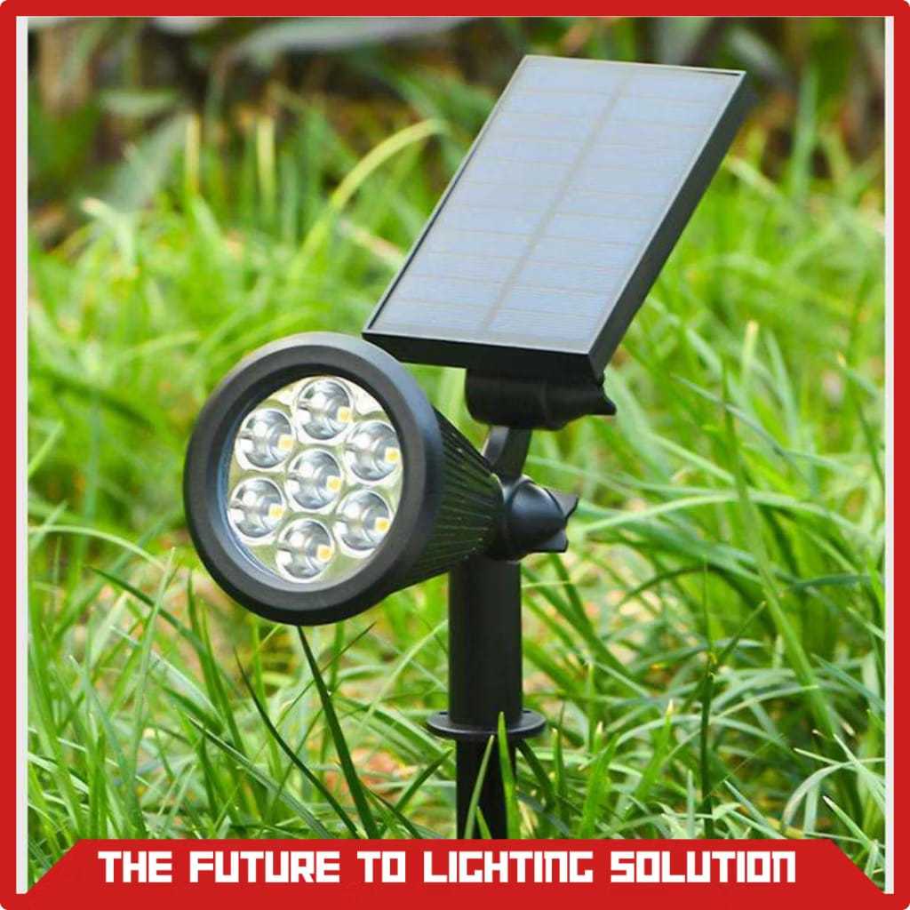 Lampu Led Tenaga Surya, Lampu Sorot Luar Ruangan Led Tenaga Surya, Anti Air, Kontrol Lampu Lantai, L