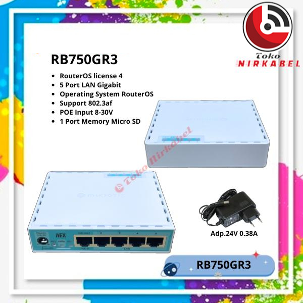 MikroTik hEX RB750Gr3 | RB750 Gr3 | RB 750 Gr3