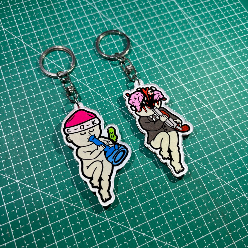 KEYCHAIN BABYBONG, BABYBANG, FREE STICKER