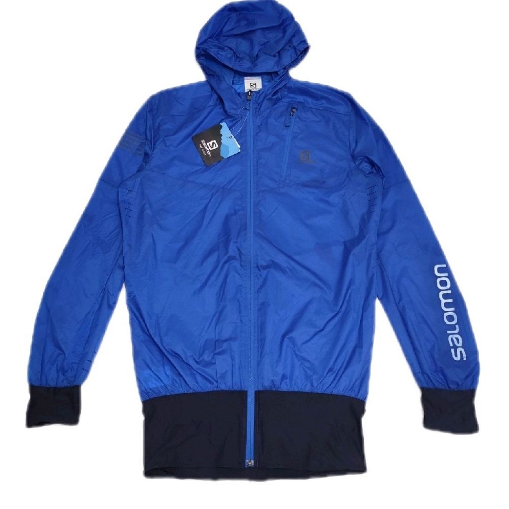 Jaket Running Salomon Mens Fast Wing Hybrid Jacket Original