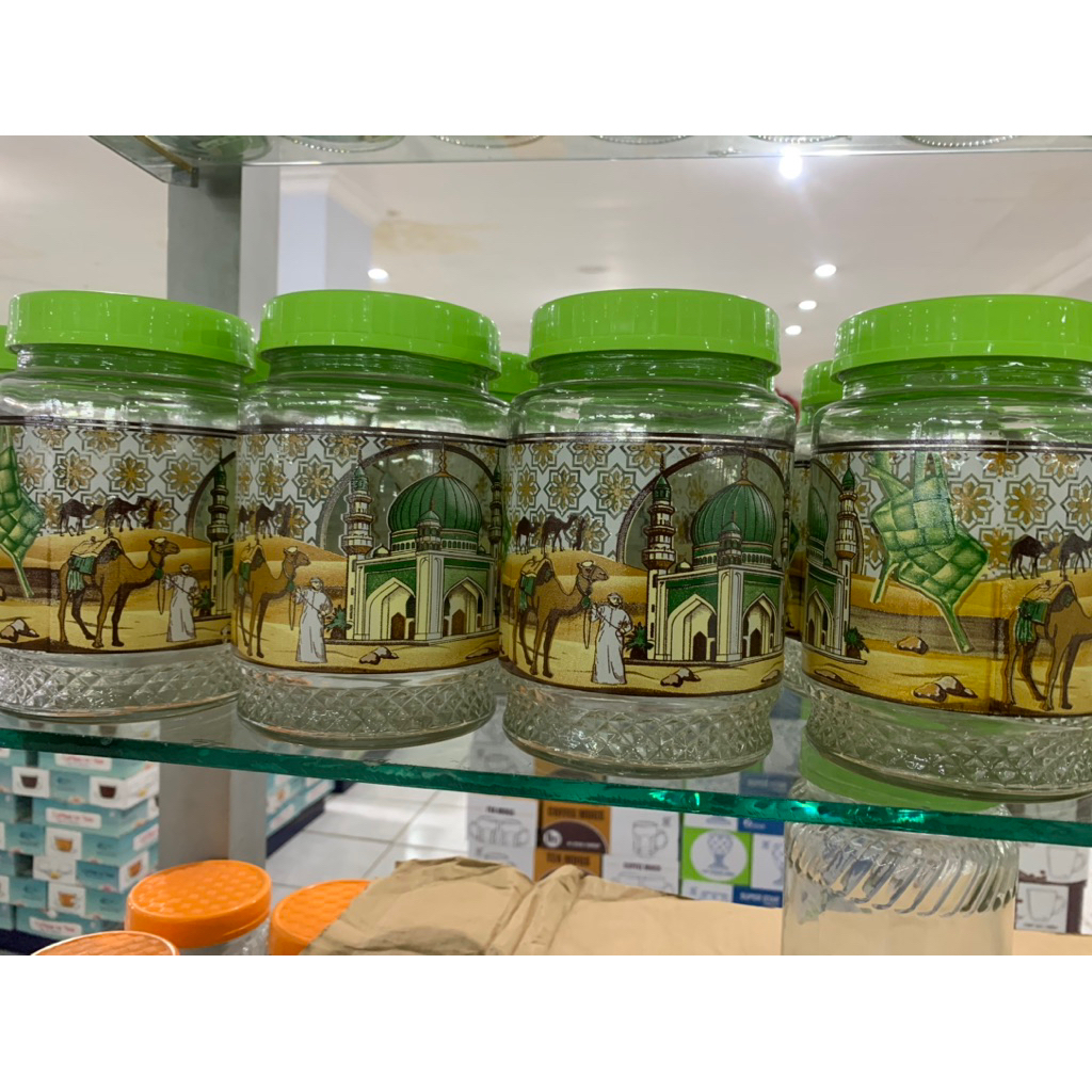 TOPLES KACA PRINTING LEBARAN TUTUP ULIR PLASTIK ( TP1000D)