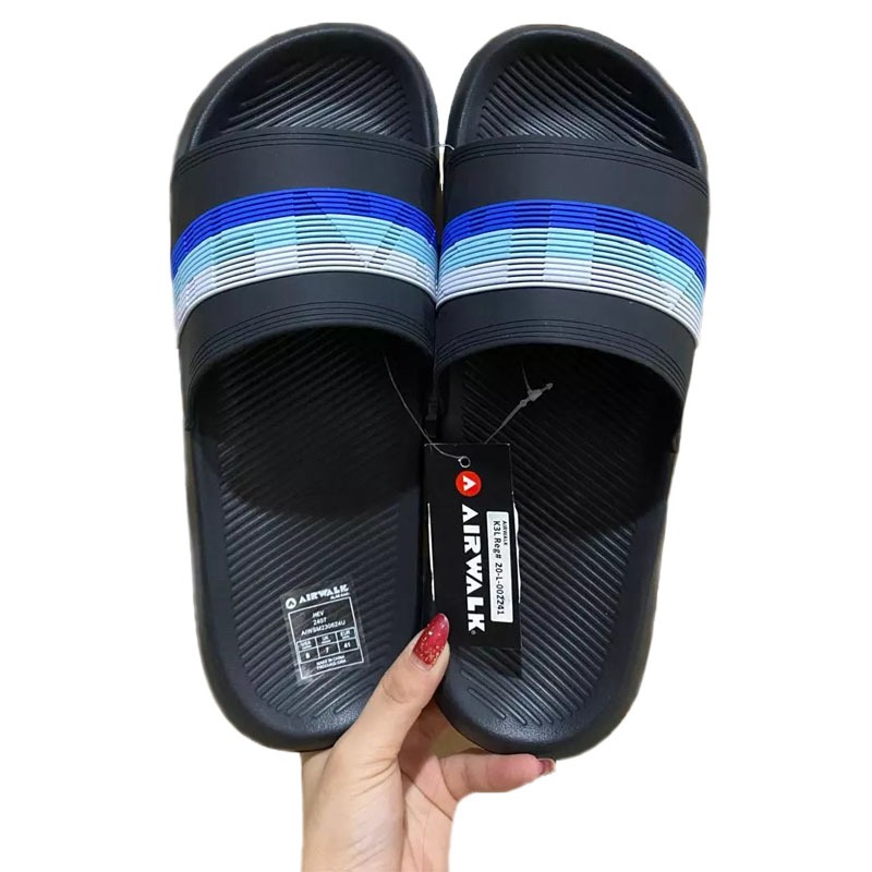 Airwalk Tuc Black/Blue [TANPA BOX] Sendal Pria Airwalk Original