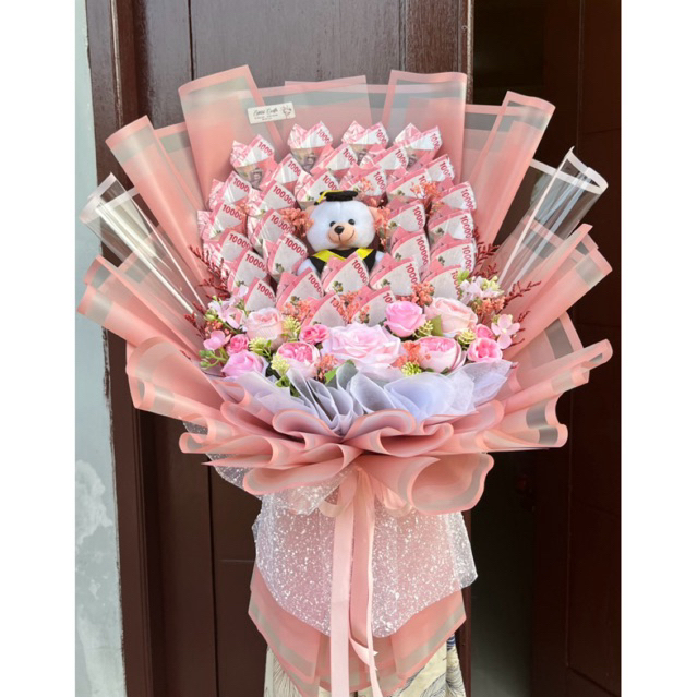 Buket wisuda | Boneka wisuda | money bouquet | Buket uang