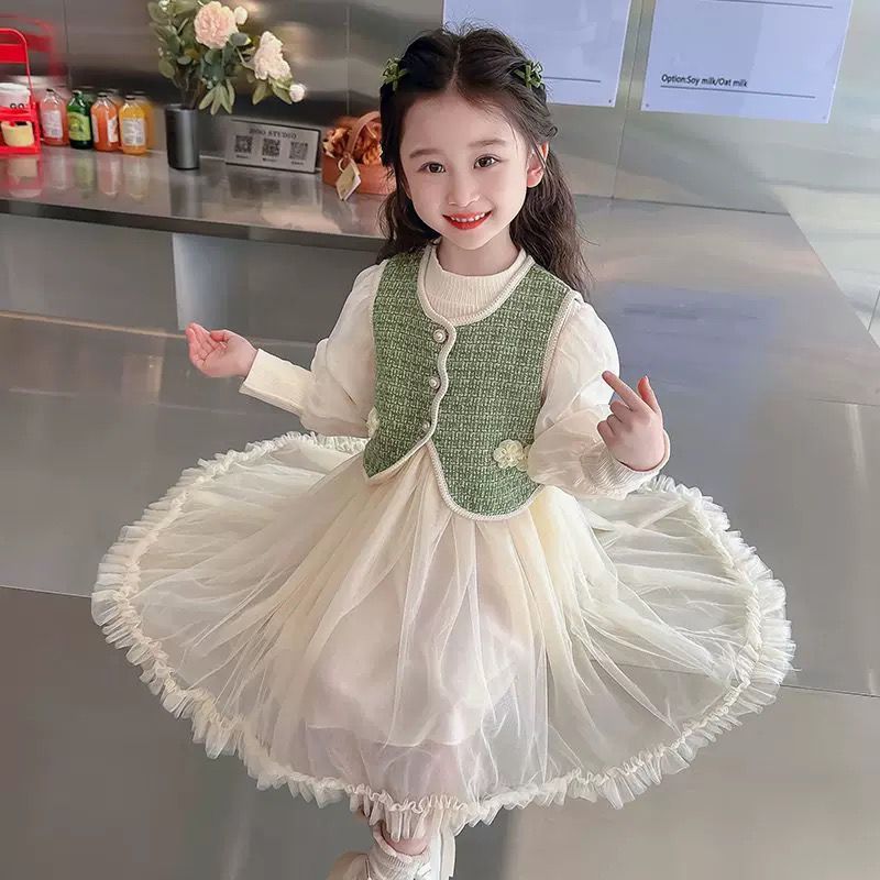 Dress Tweed Klasik Import Anak Perempuan Usia 1-4 Tahun | Pakaian Trendy Bahan Premium Model Baju Ka