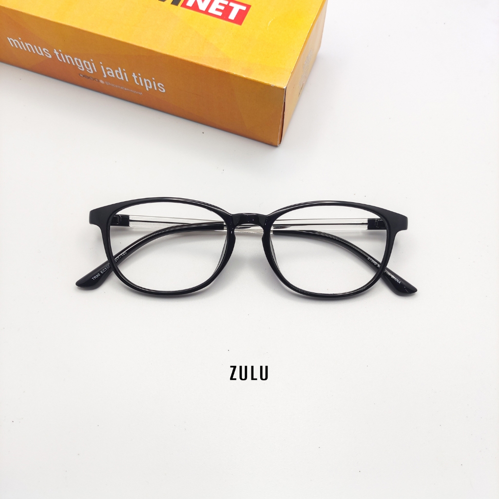 Best Seller Paket Kacamata KMNET ZULU Blueray Bluecromic Photocromic Anti Silau UV400 Lentur Elastis