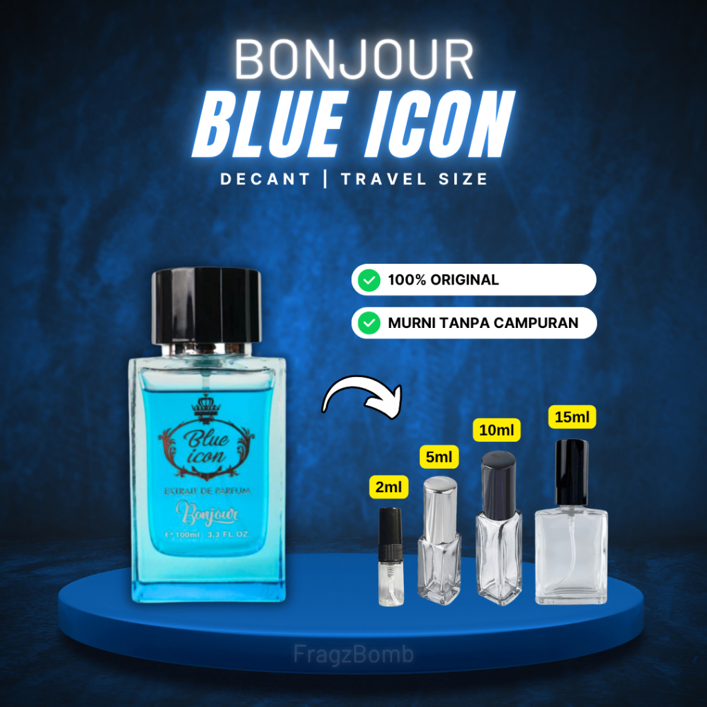 [DECANT] Bonjour Blue Icon Extrait de Parfum - Parfum Pria
