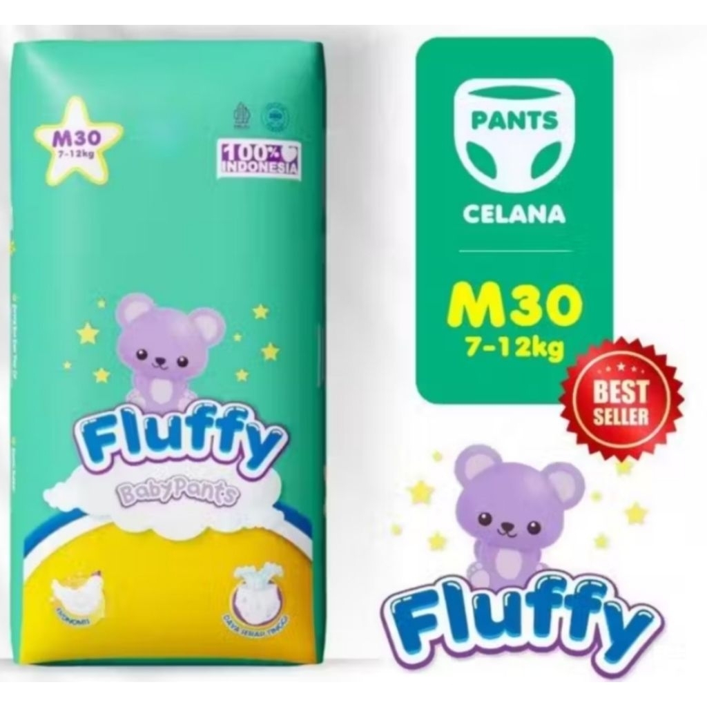 Fluffy Pampers M30 (7-12kg)