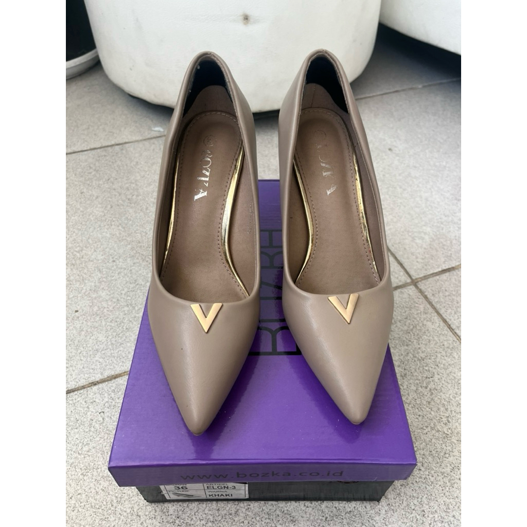 Bozka sepatu wanita heels anti goyang