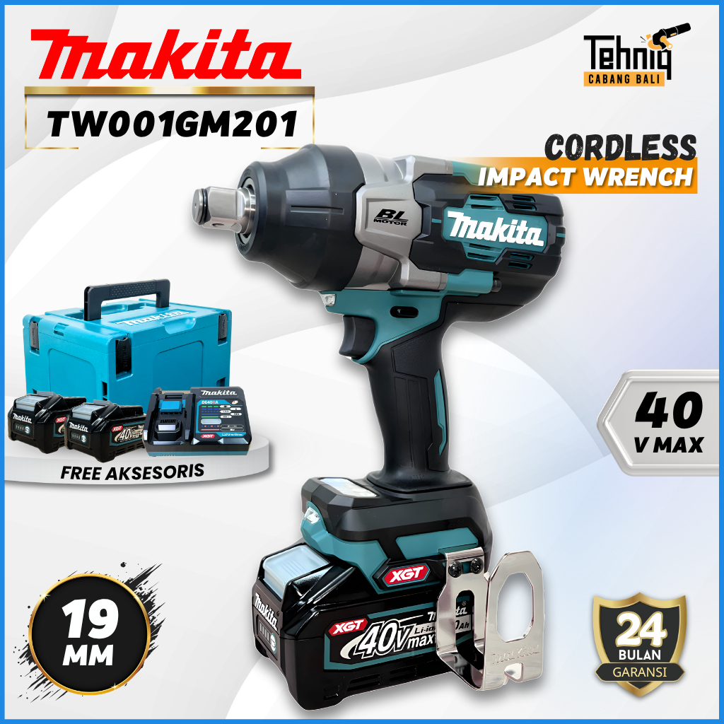 MAKITA TW001GM201 Cordless Impact Wrench set 40V Brushless Set