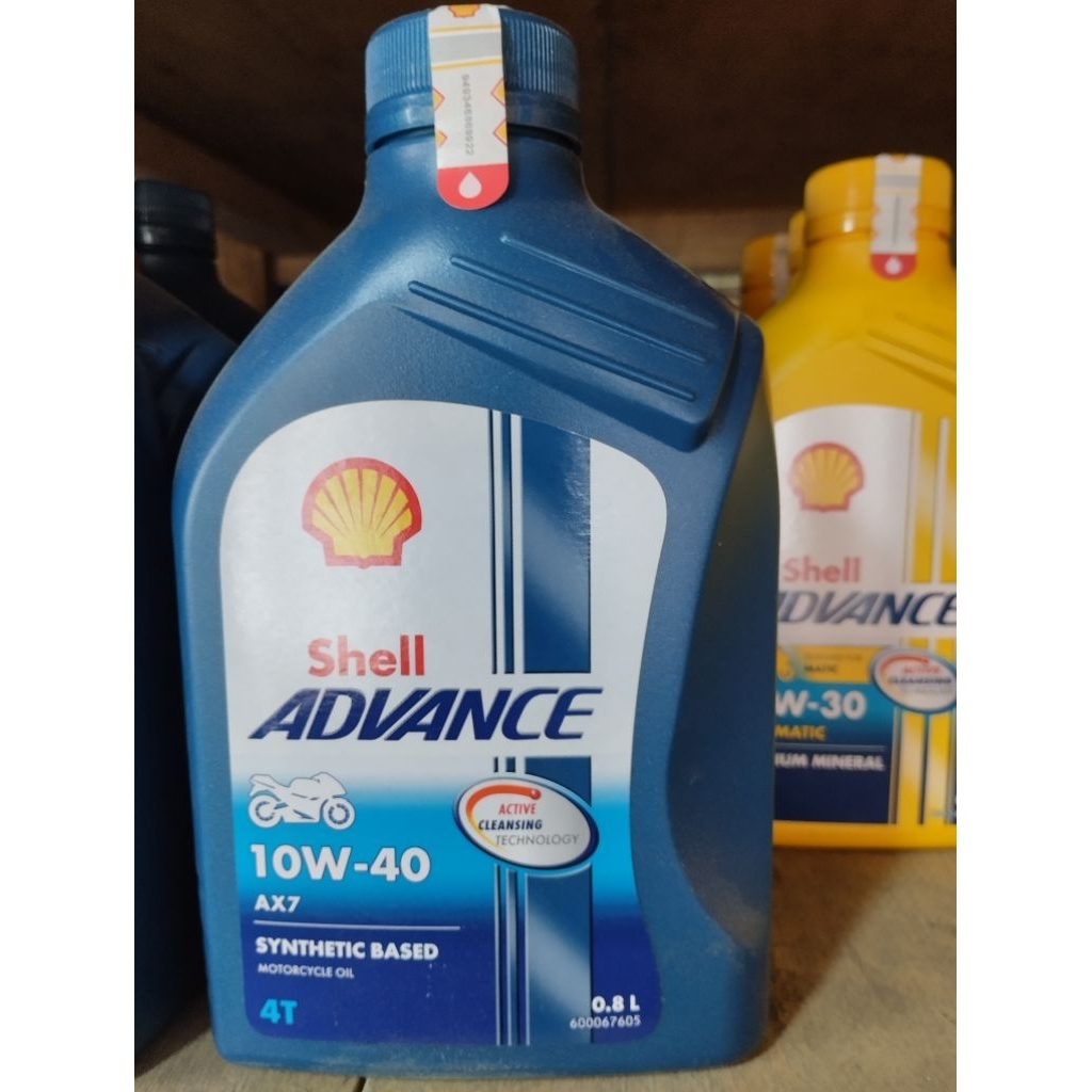 Oli Shell Advance AX7 10W-40 4T API SN 0,8 L