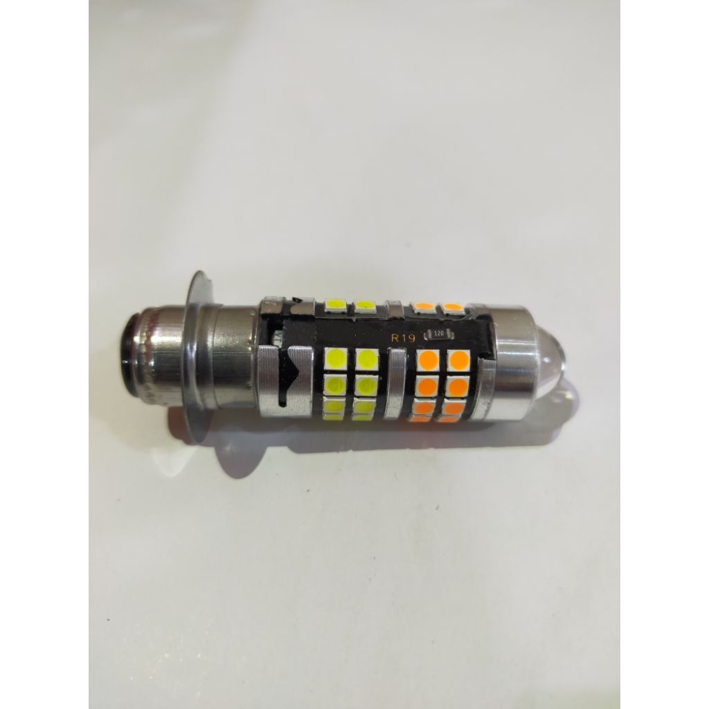 LAMPU LED MOTOR LASER H6 9NINE LUMINOS LS 3 PUTIH KUNING 12 WATT