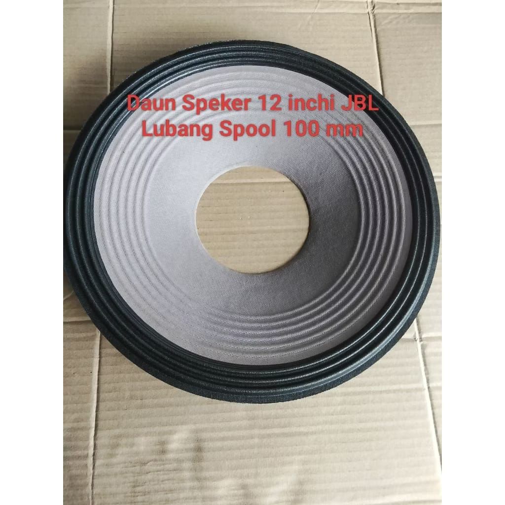 daun speker 12 inch JBL lobang spol 100 mm