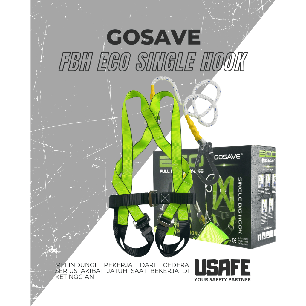 Full Body Harness Gosave Eco Single Hook
