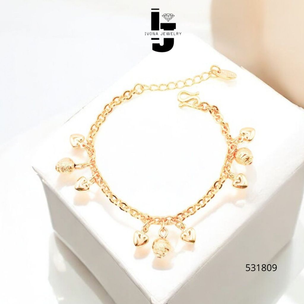 IVONA Gelang Rantai Anak Remaja Dewasa Simpel Perhiasan Lapis Emas 190