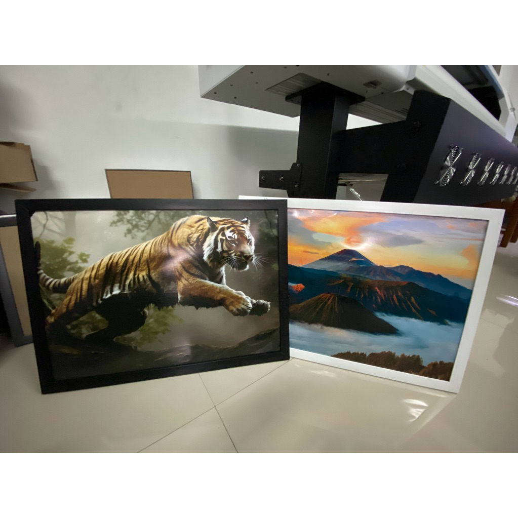 Ashprint - Cetak foto bingkai besar 20R plus bingkai fiber blok 50x70 cm (semua foto)