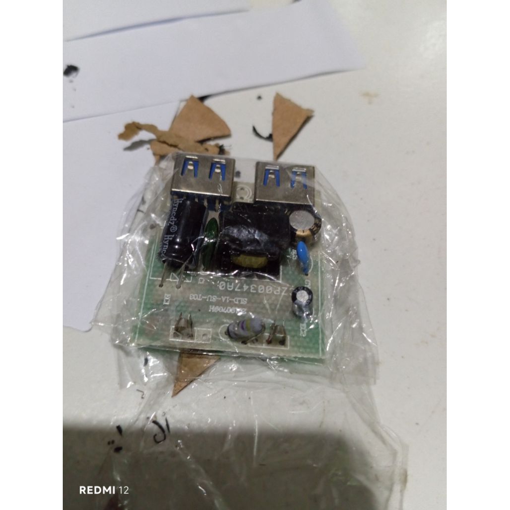 Modul adaptor 5 volt 1.2 ampere untuk pengganti PSU STB