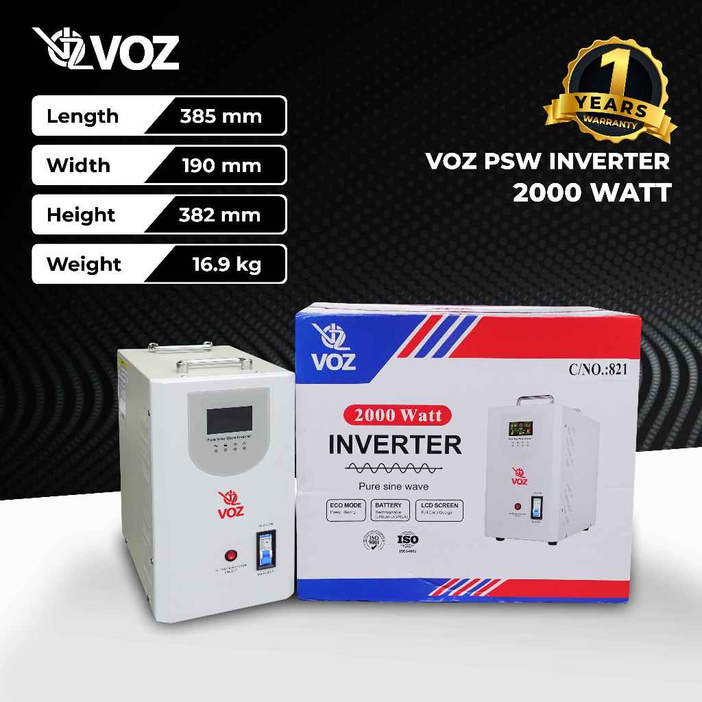 VOZ Baterai Inverter PSW 2000 Watt