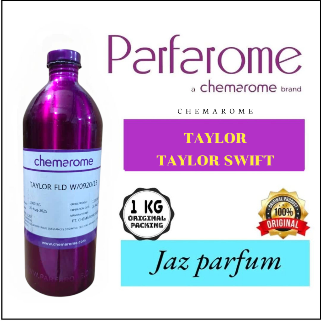 (1KG SEGEL) TAYLOR 1KG BY PARFAROME (CHEMAROME) TAYLOR SWIFT, BIBIT PARFUM MURNI SEGEL PABRIK.
