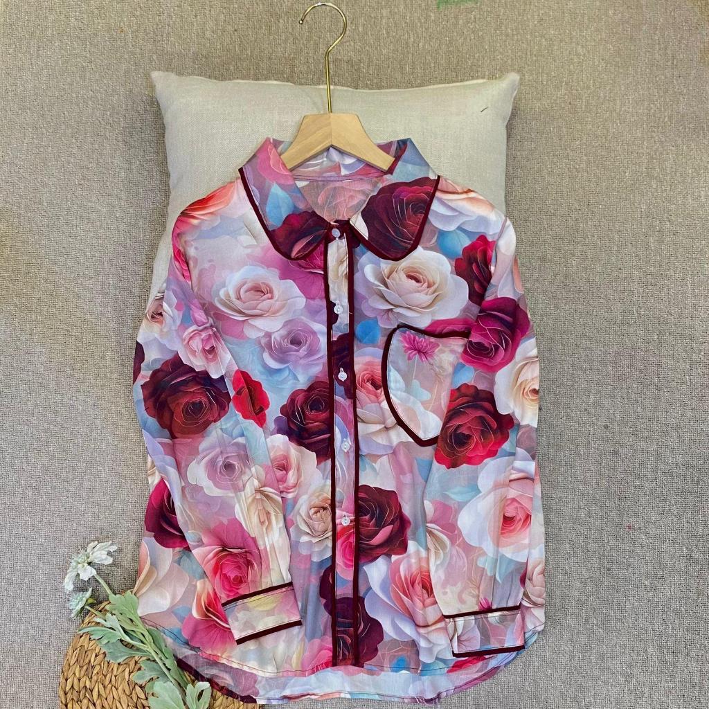 "HARUKA BLOUSE" Blouse Motif  Perempuan ||  Rayon Premium ||