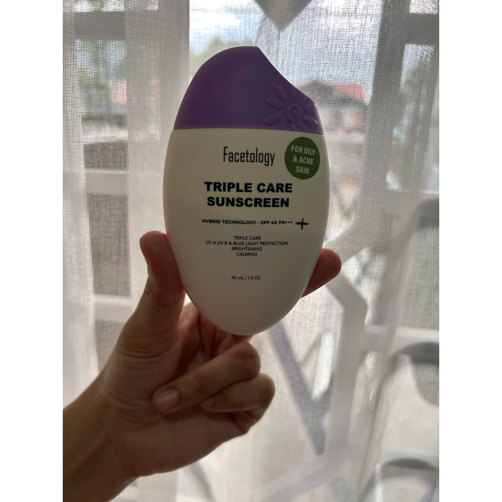 DS - PRELOVED Sunscreen / Moisturizer/Facial Gell Cleanser Facetollogy Acne