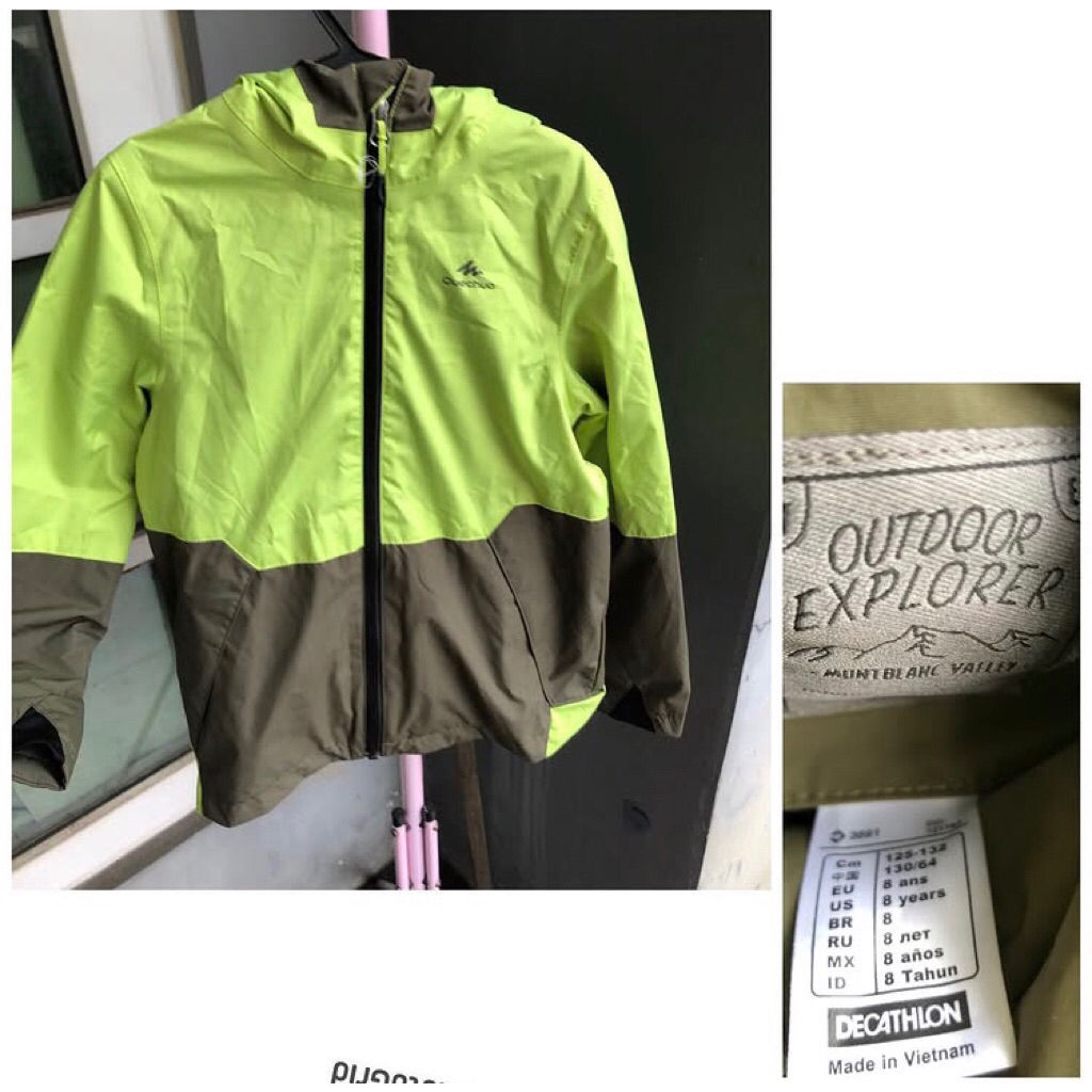 jaket waterproof decathlon quechua sz8