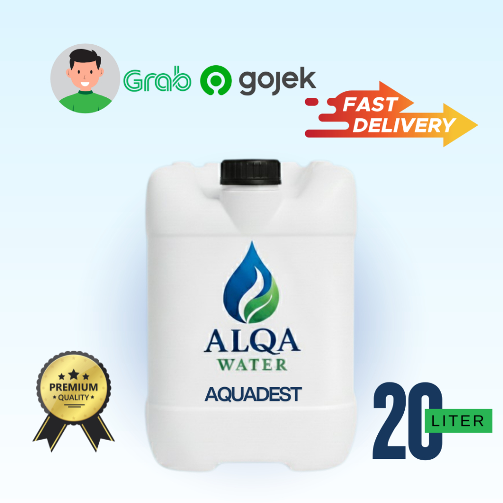 (INSTAN) Aquadest 20 Liter Air Suling Murni Bebas Mineral