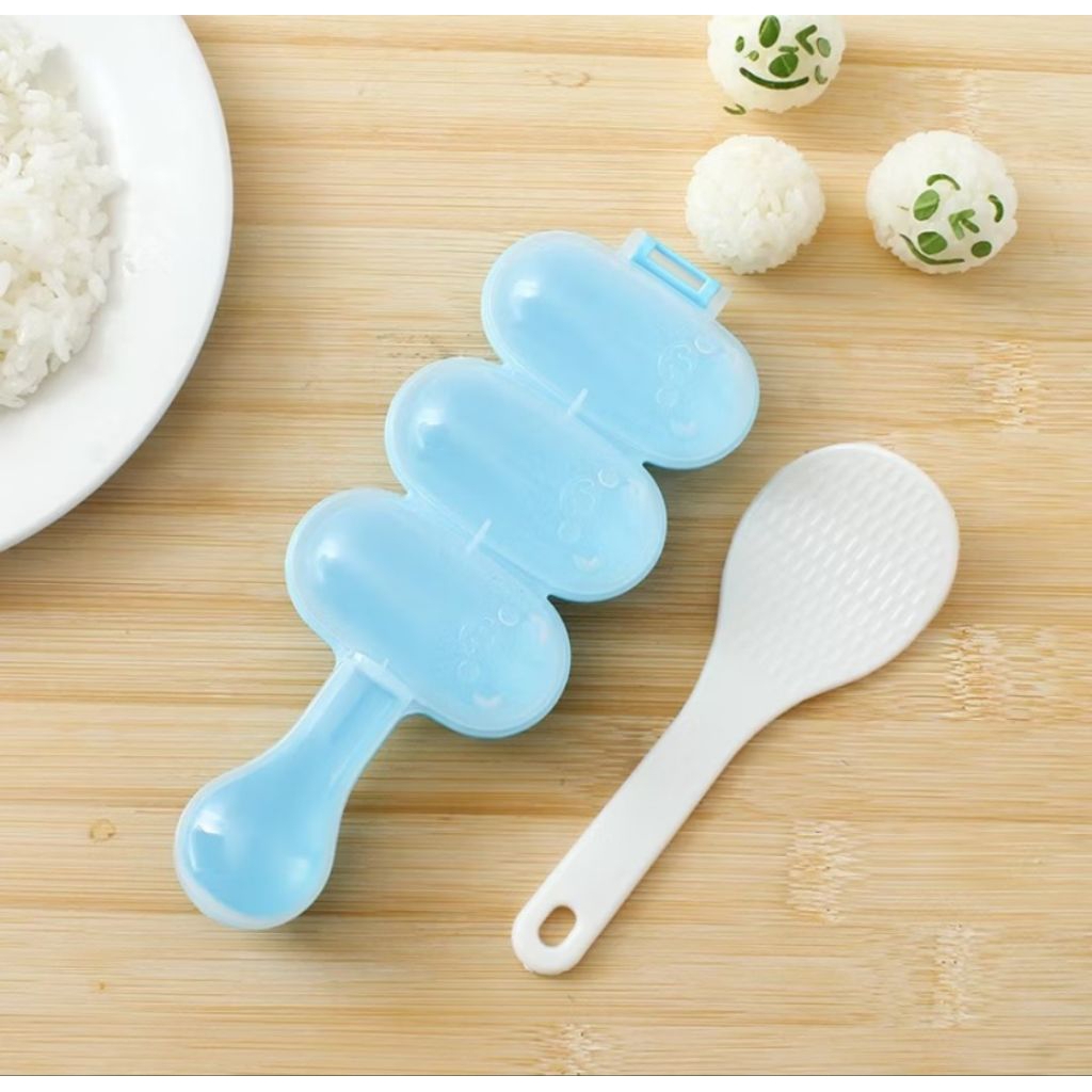 Cetakan Nasi Bento Alat Cetakan Bola Nasi + Centong Nasi Mini