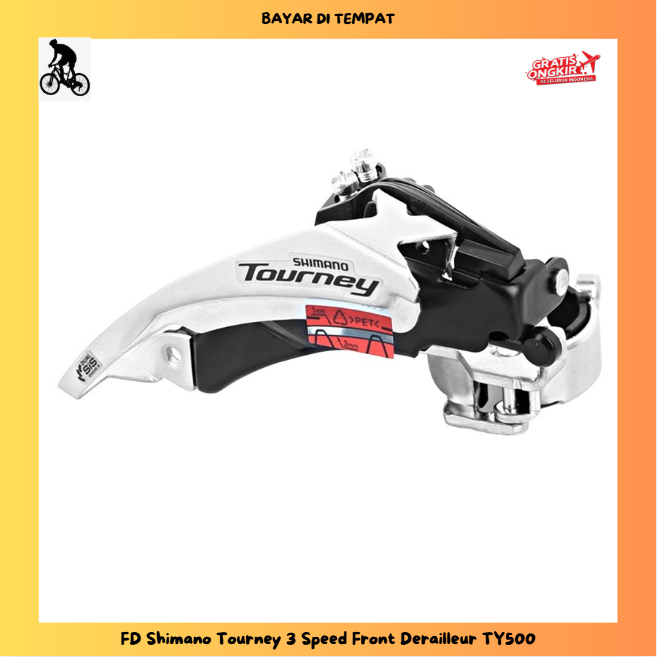 FD Shimano Tourney 3 Speed TY500  tarikan atas bawah