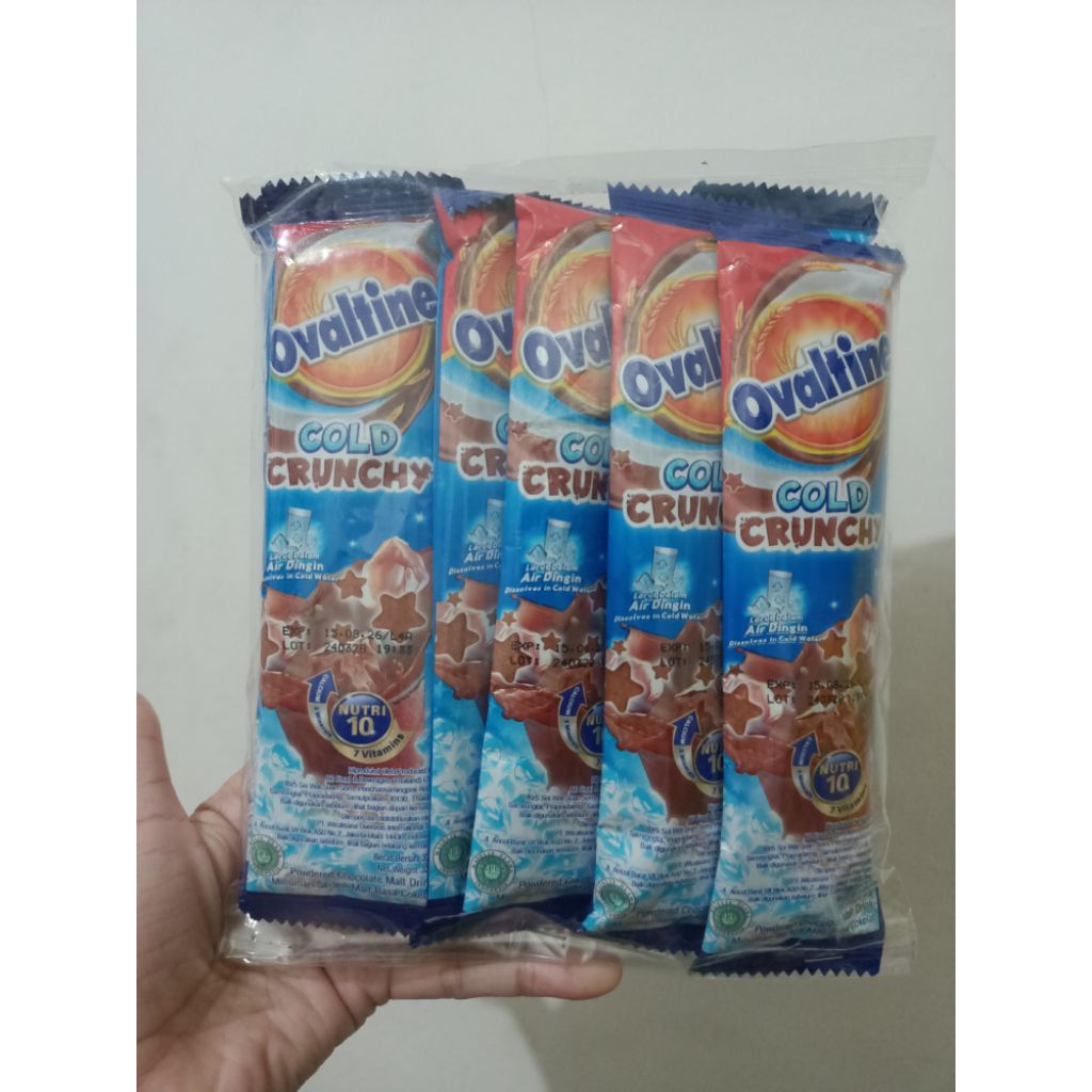 PROMO MINUMAN SACHET OVALTINE 3 IN 1/ OVALTINE CRUNCHY (10 SACHET)