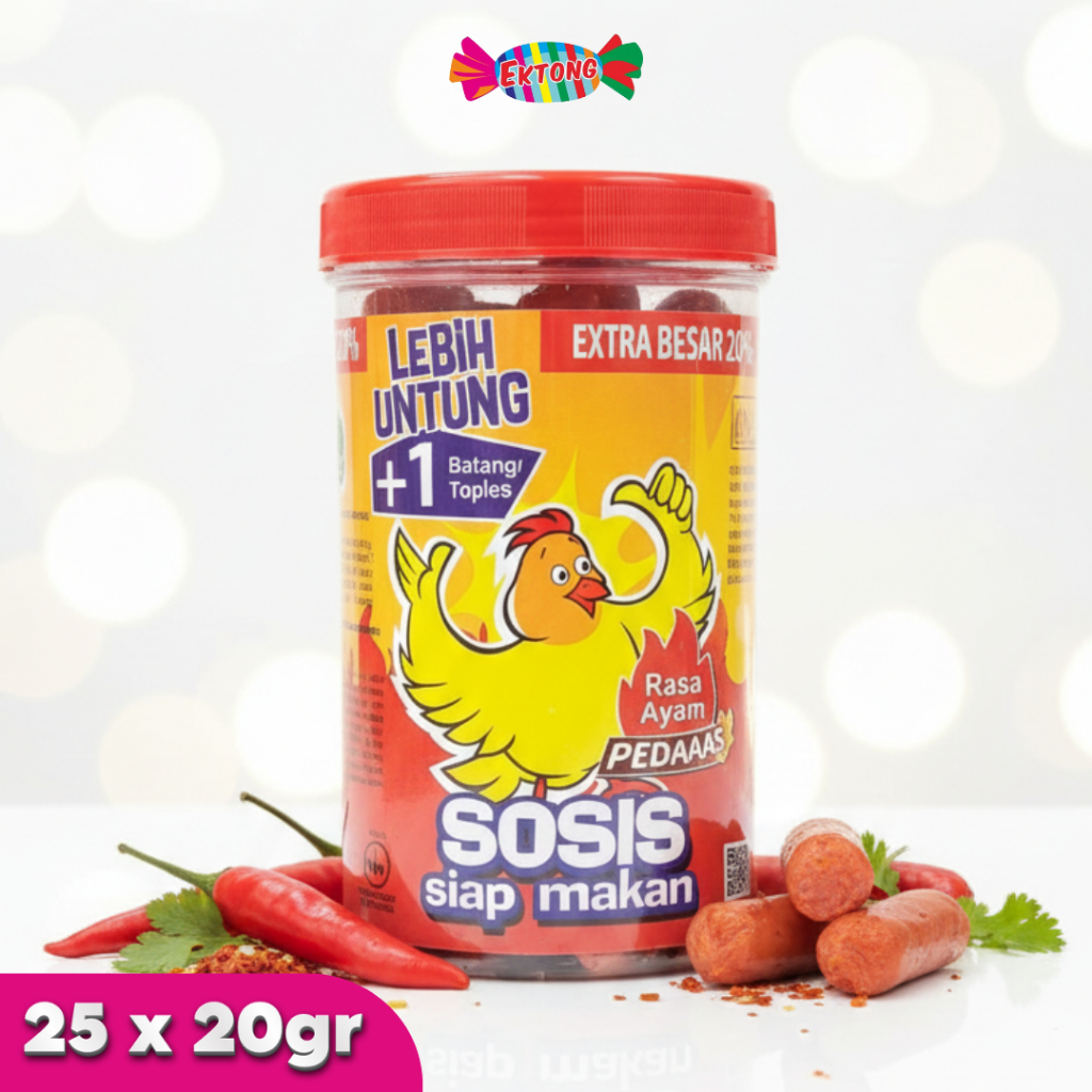 SOSIS SO NICE RASA AYAM PEDAS ISI 24 + 1 PCS / SIAP MAKAN