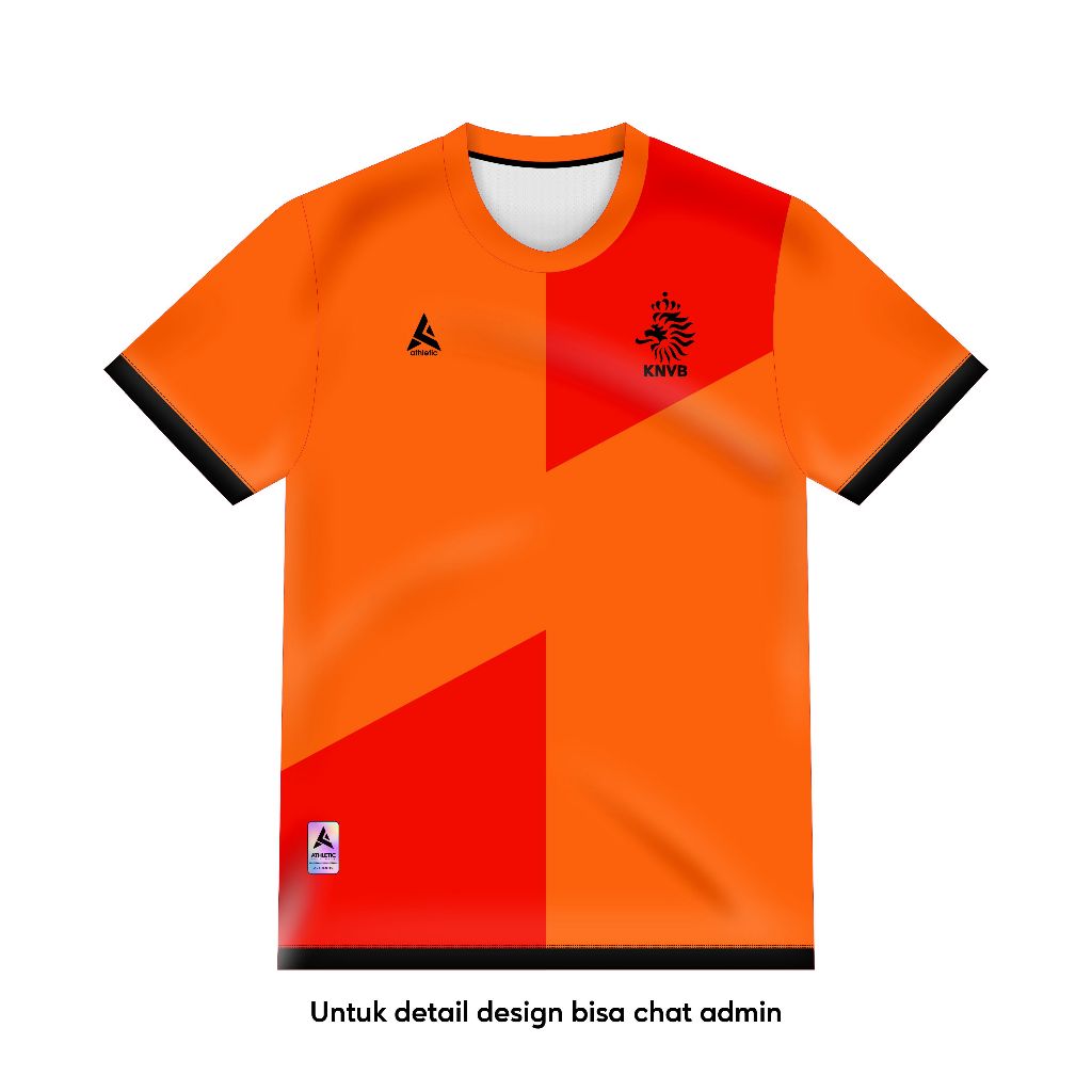 ATHLETIC SPORTWEAR - Jersey Bola Fantasy Belanda 2012-2013 Fullprinting Casual - Atasan