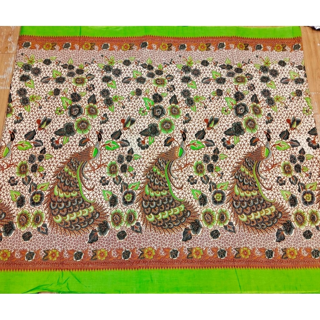 Kain Batik Katun Premium Motif Burung Merak