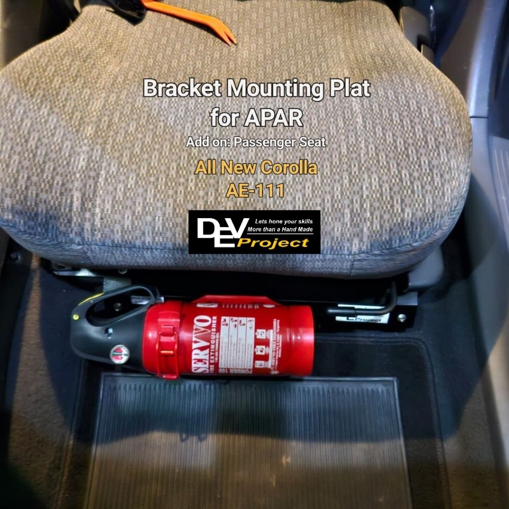Bracket / Dudukan APAR di Kaki Jok Mobil Toyota Great Corolla