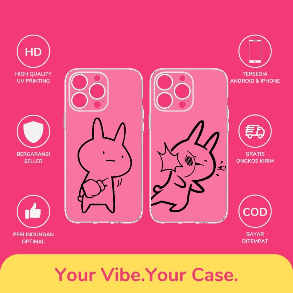 Custom Case Desain Couple All Type Hp Android & iPhone Bahan Silikon