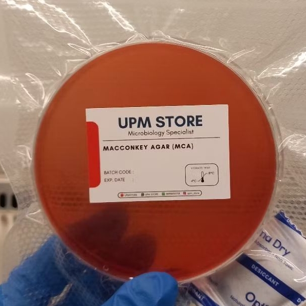 MacConkey Agar/MCA - Steril, Siap Pakai