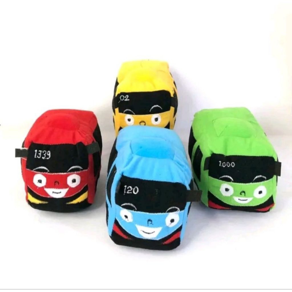 Boneka Tayo Bus Ukuran M Mainan Anak Lucu Bahan Halus Lembut