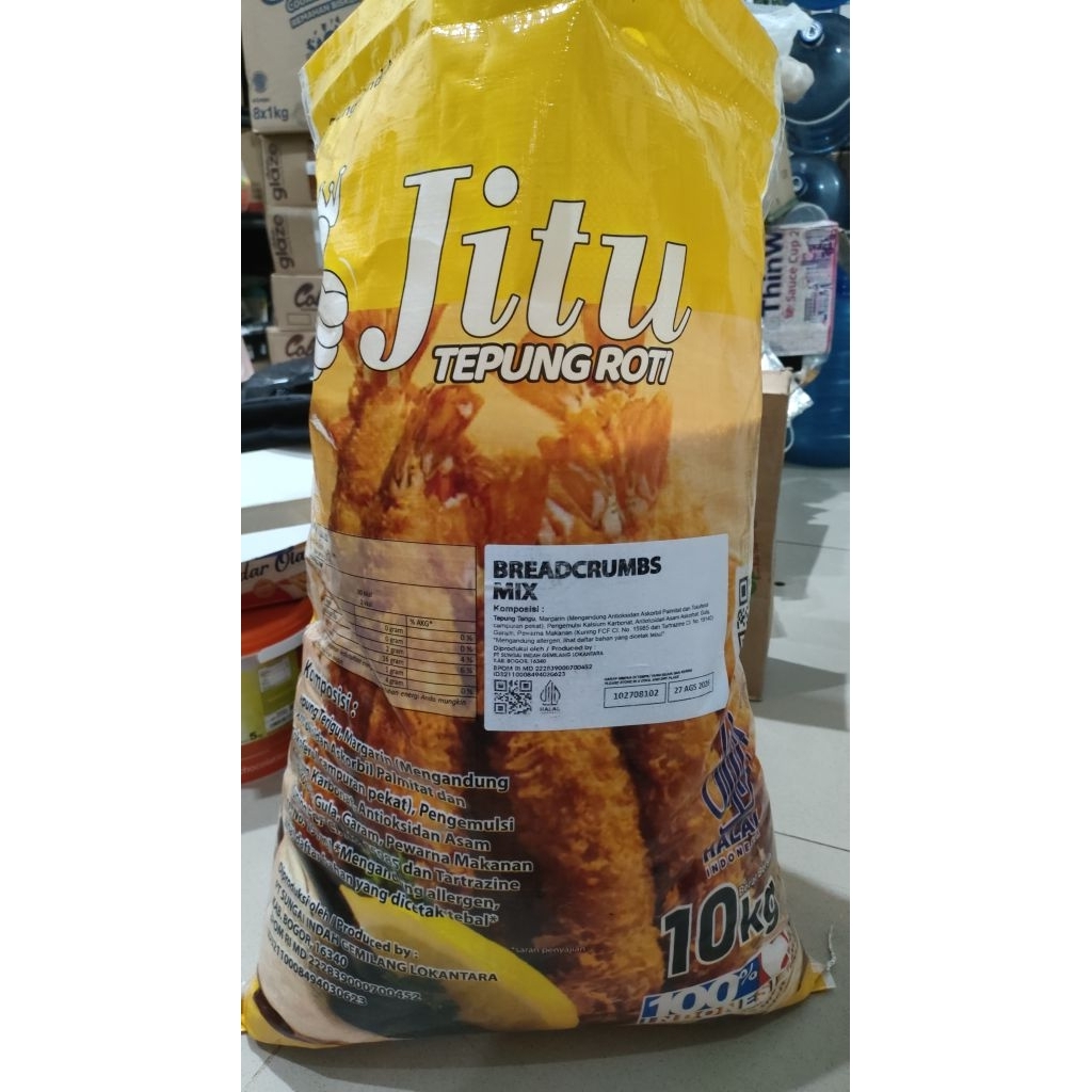 Tepung Panir/Breadcrumbs merk Jitu repack 1kg