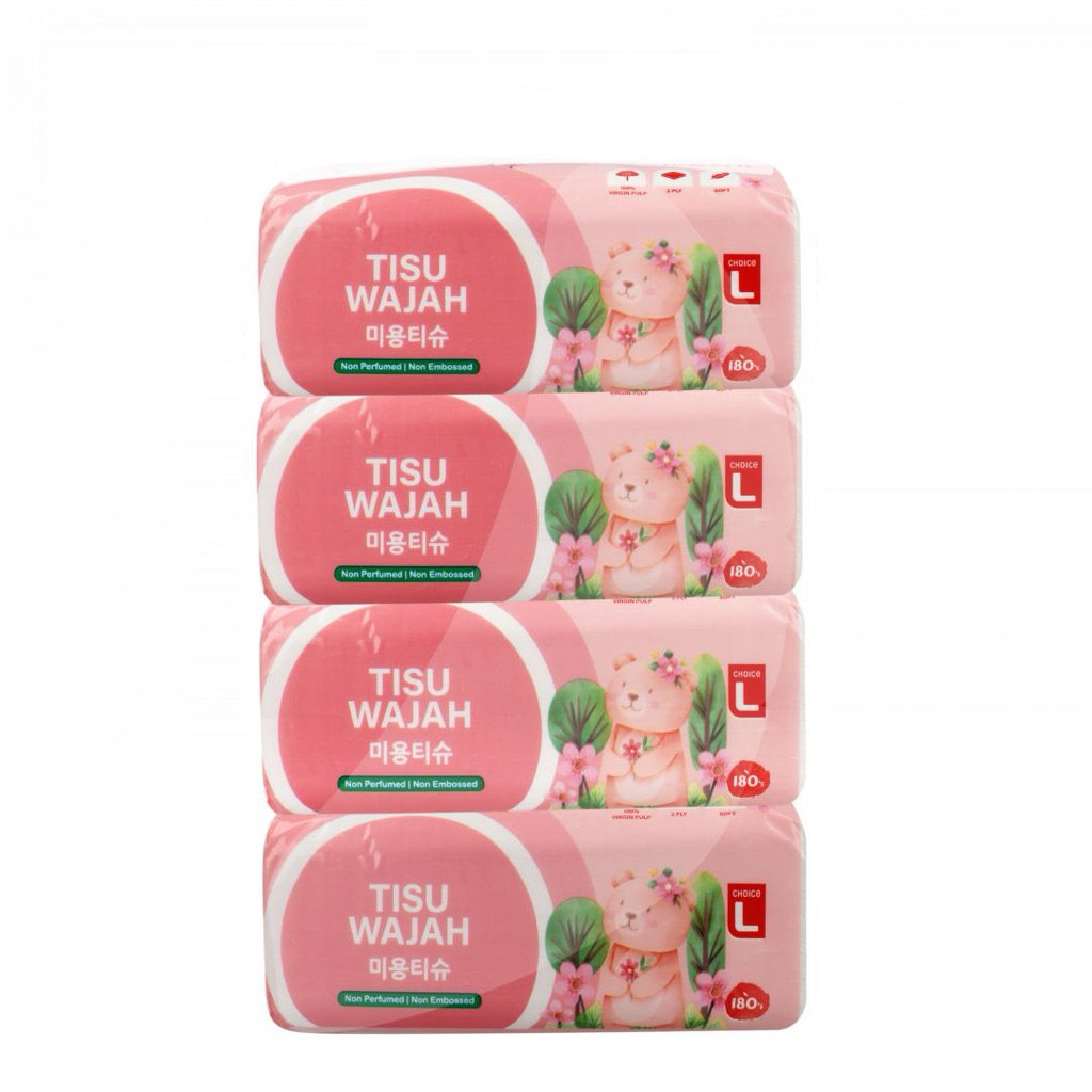 Tisu Wajah / Tisu Choice L 180s x 4 PCS
