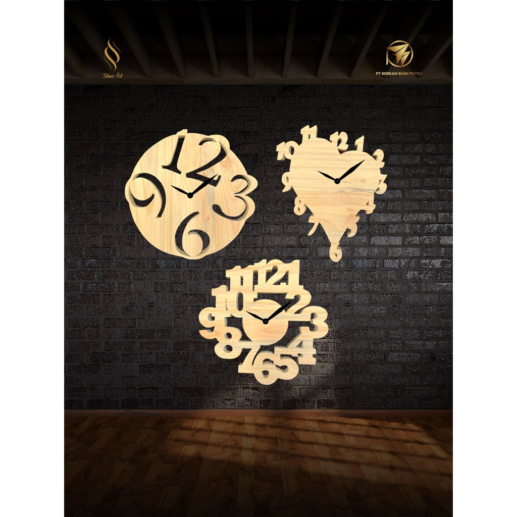 Jam Dinding Minimalis Silueart – Desain Estetik Modern, Dekorasi Rumah & Kantor Kekinian