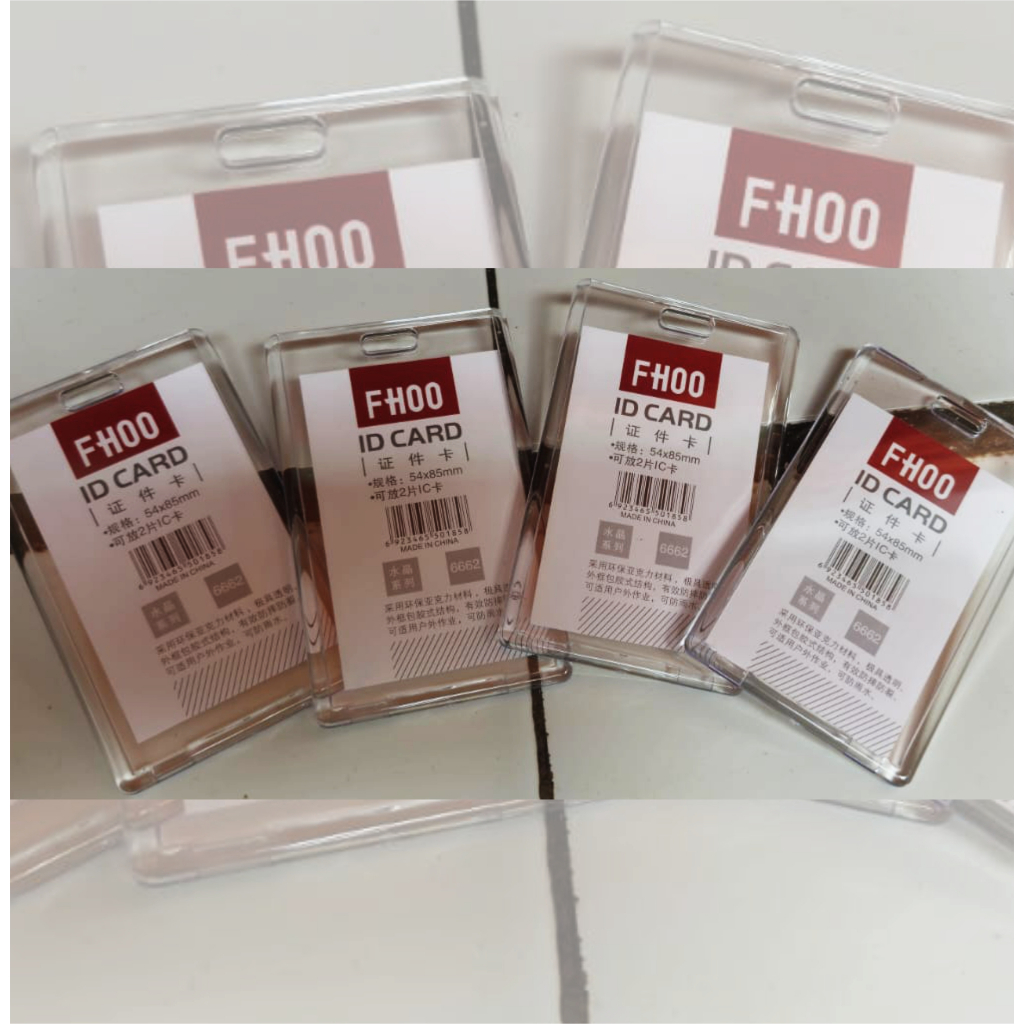 Holder Id Card Acrylic 2 Sisi DIY Member Tag || Acrylic Card Holder 2 Sisi Untuk Kartu Kredit KTP